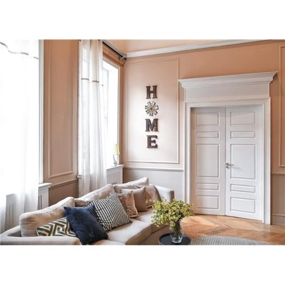 Farmhouse Wall Decor Wooden Home Sign with Metal Windmill for O Rustic Hanging - Picture 3 of 7